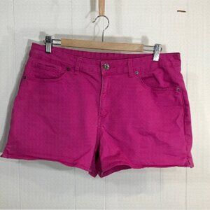 George Hot Pink Jean Short Shorts 16